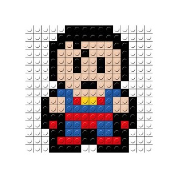 Mini kit puzzle bricks Superman