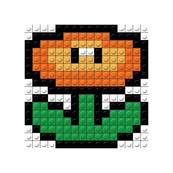 Mini kit puzzle bricks Fleur Mario